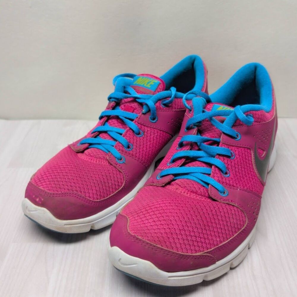 Nike Flex Experience Run Fireberry/Blue Women’s Size 11 Running Shoes 525754‑600